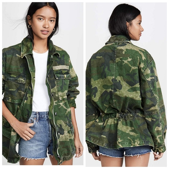 Free People Seize The Day camouflage army jacket - Picture 2 of 16